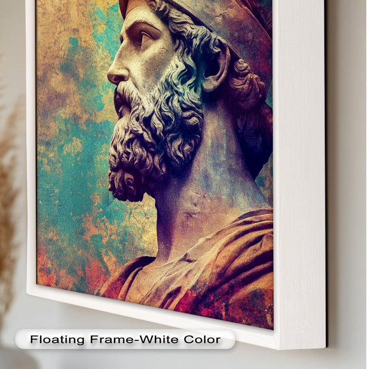 Greek Hero Bust - Mythology Oil Painting