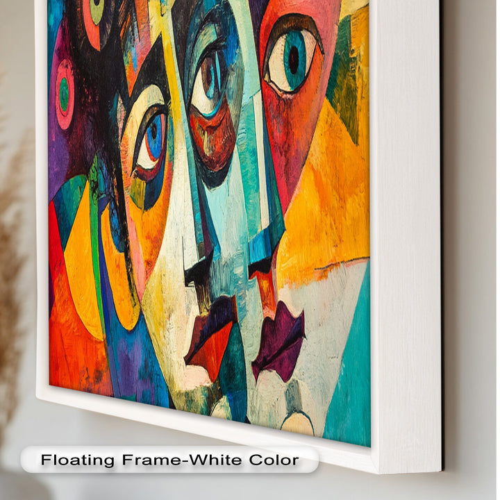 Fragmented Reflections – Abstract Oil Painting