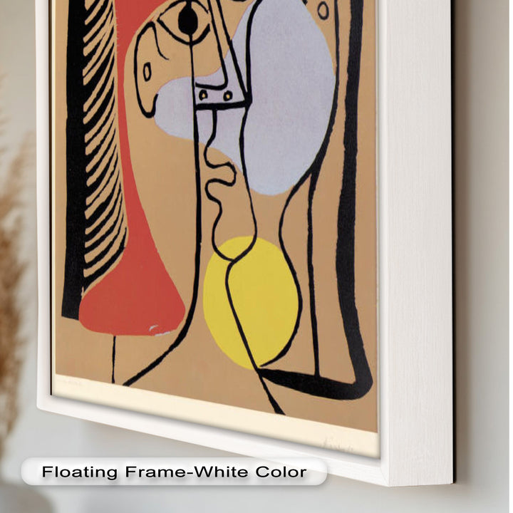 Geometric Gaze – Abstract Dual-Faced Portrait Picasso Oil Painting