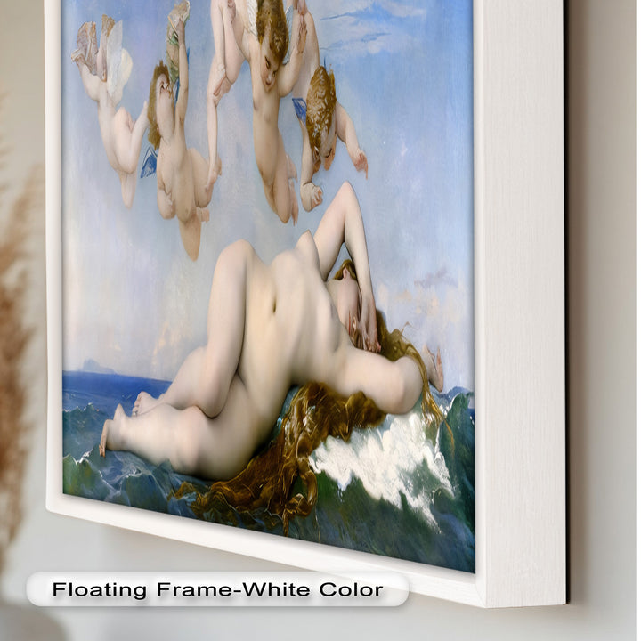 Birth of Beauty – Mythological Sea Nymph and Cherubs Oil Painting