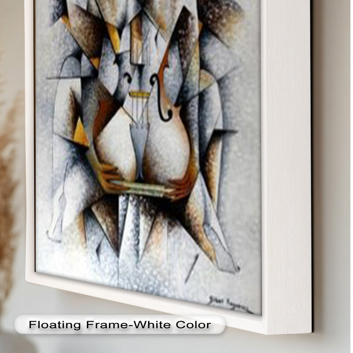 Cubist Nude with Violin - Picasso Oil Painting