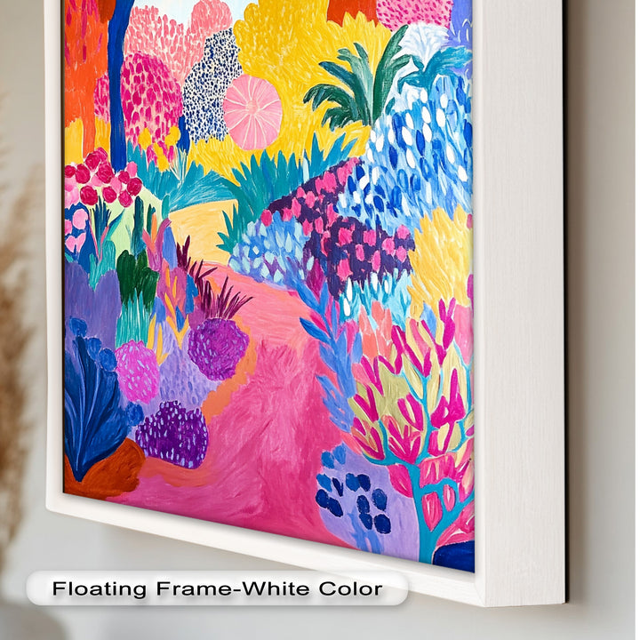 Vibrant Fauvist Garden – Expressive Nature Oil Painting