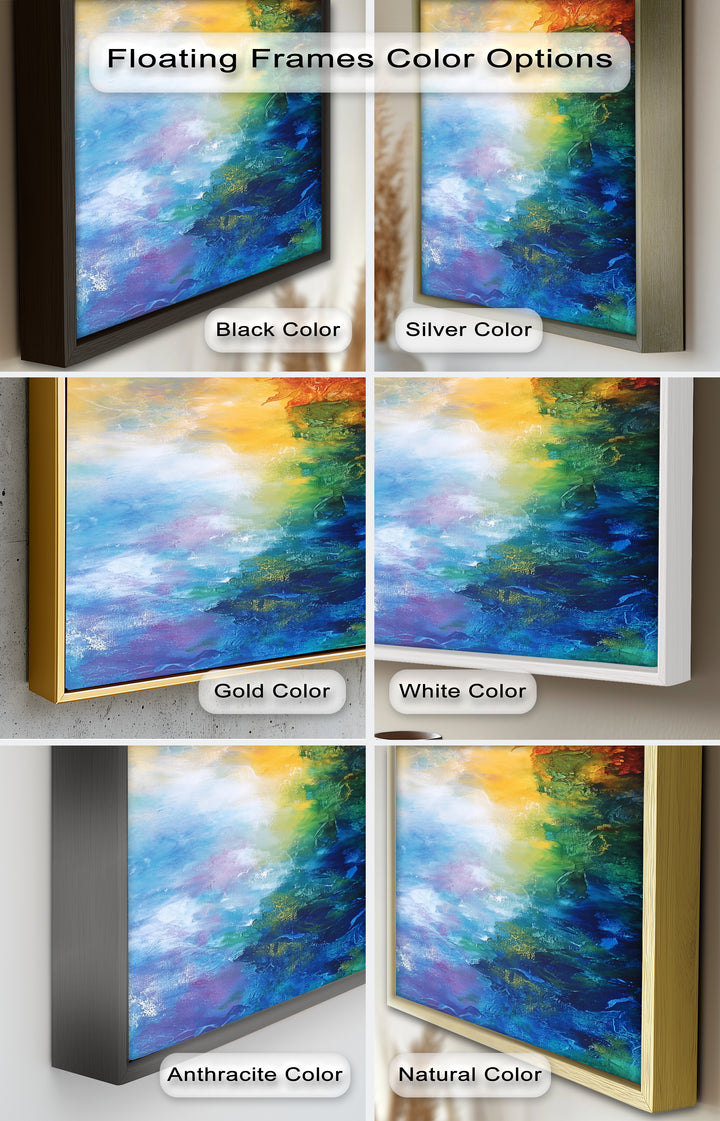 Celestial Vortex – Dreamlike Color Fade Abstract Oil Painting