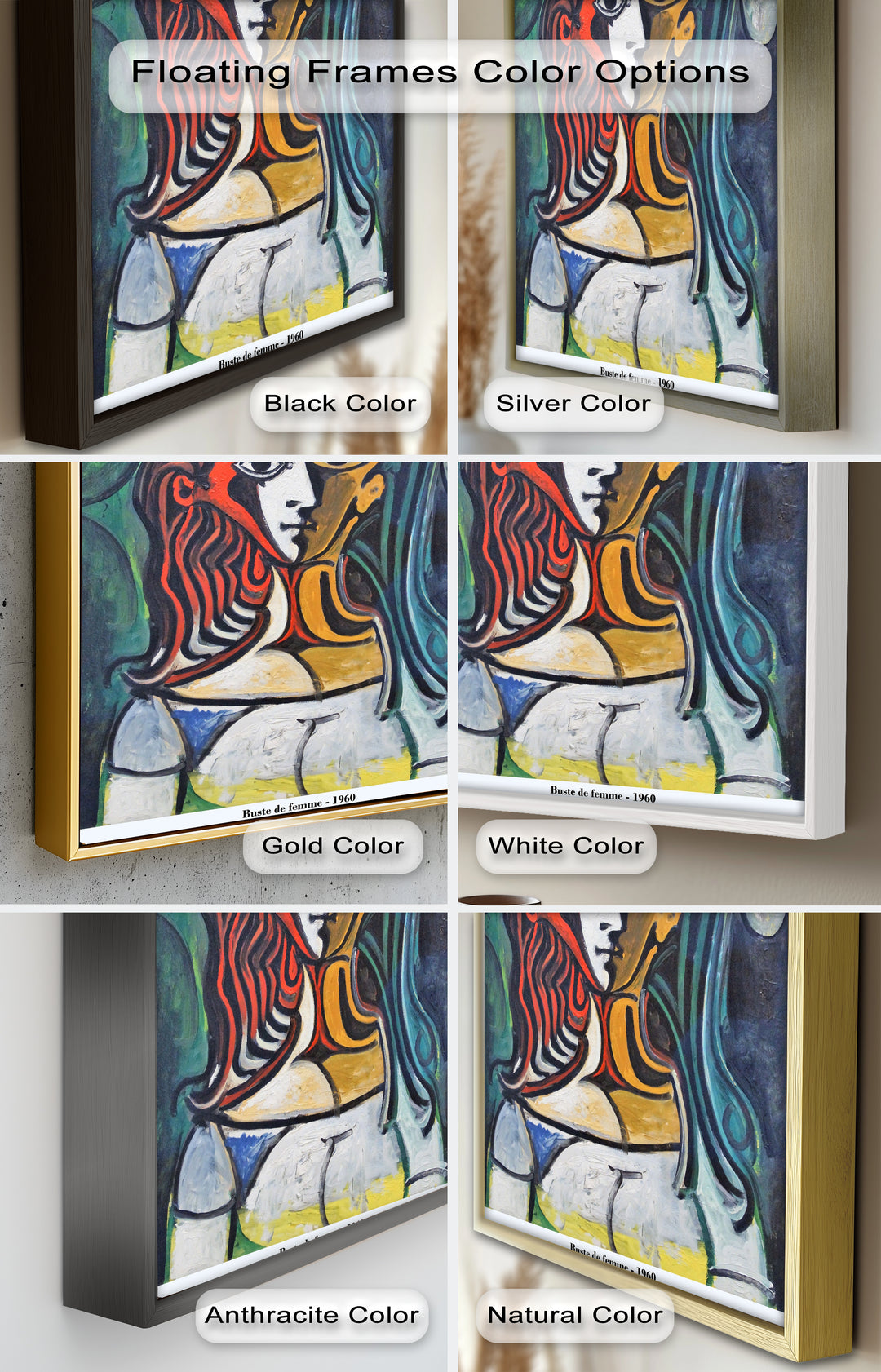 Dual Reflections – Picasso-Inspired Cubist Picasso Oil Painting