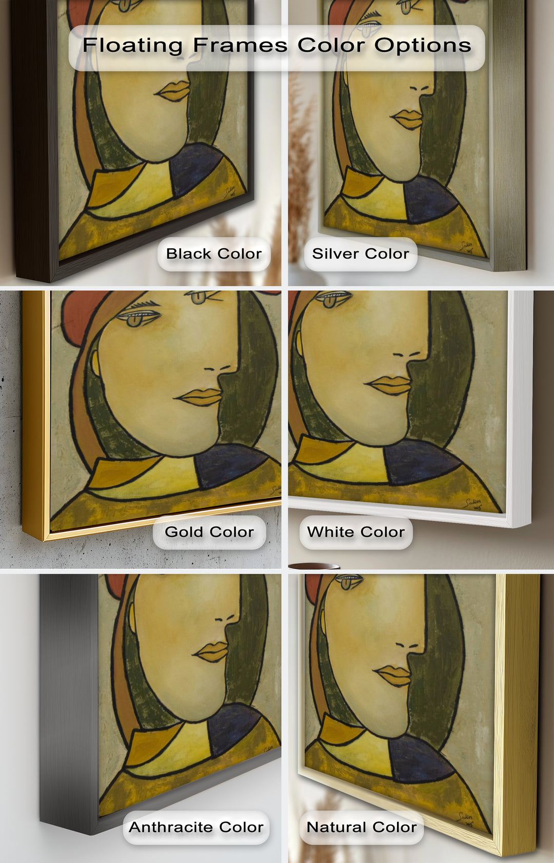 Muted Elegance – Picasso Style Oil Painting