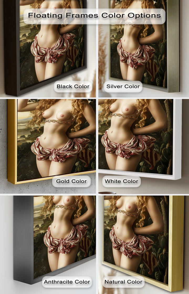 Goddess of Blossoms – Renaissance Mythology Nude Oil Painting