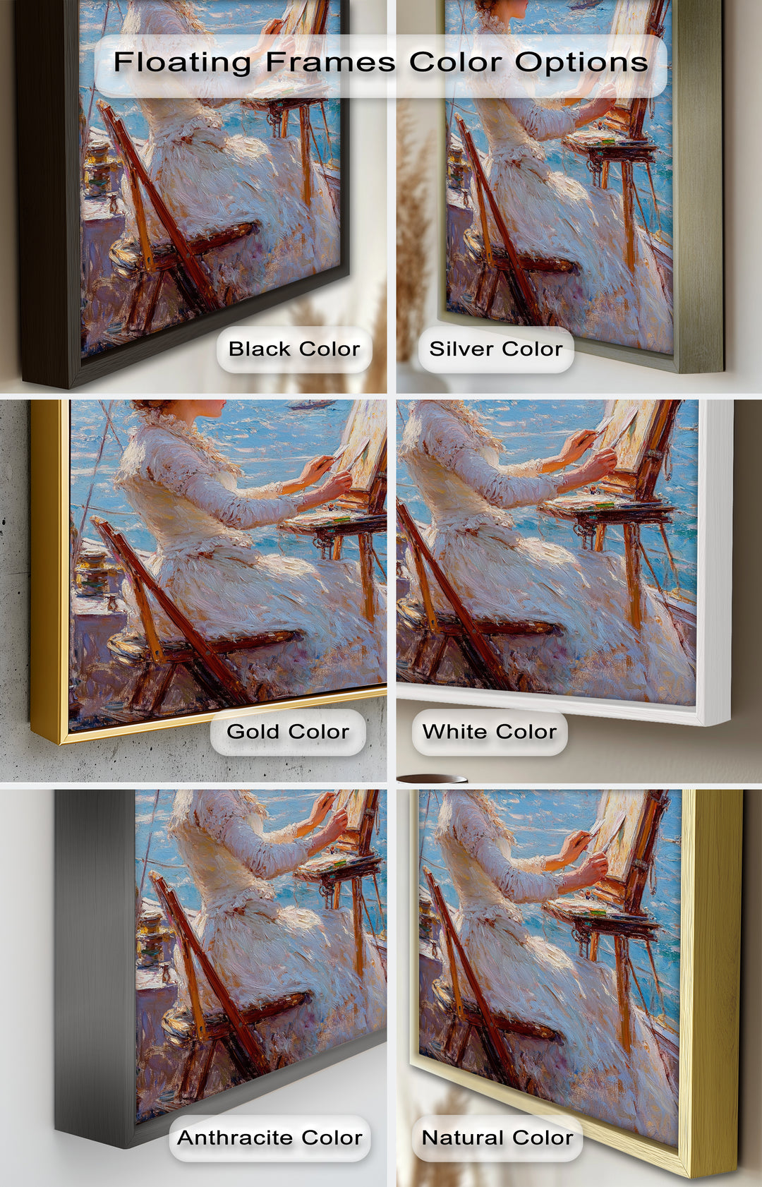 Seaside Muse – Impressionist Oil Painting