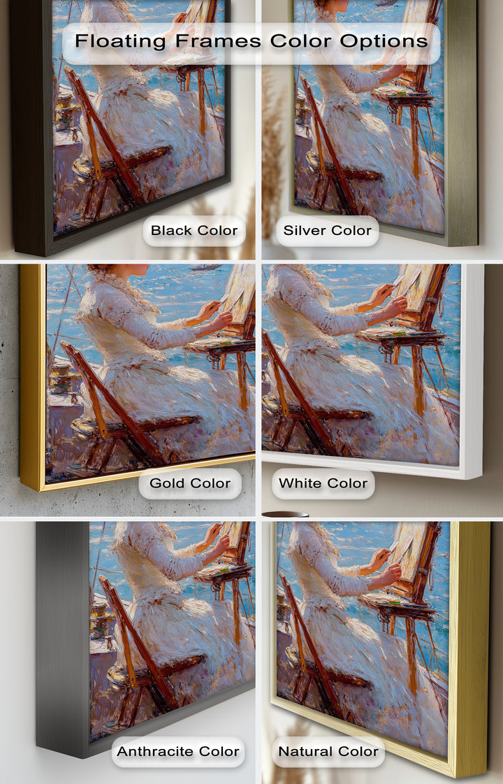 Seaside Muse – Impressionist Oil Painting