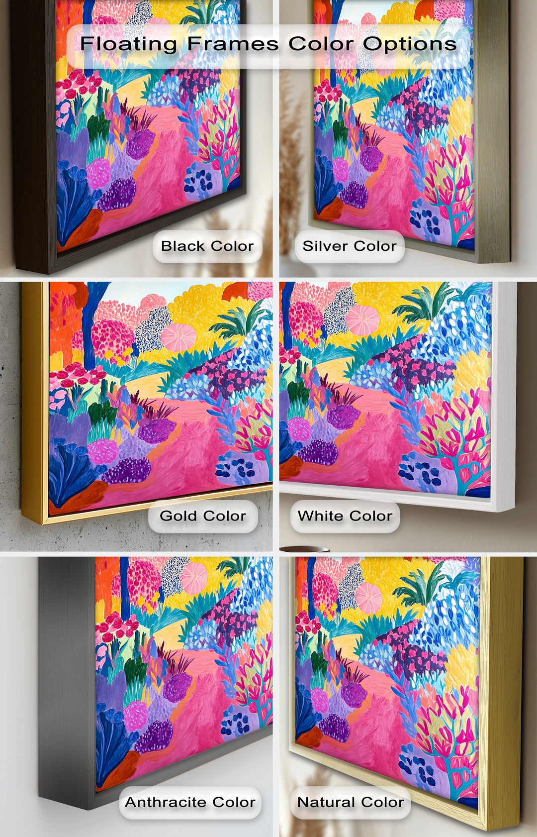 Vibrant Fauvist Garden – Expressive Nature Oil Painting