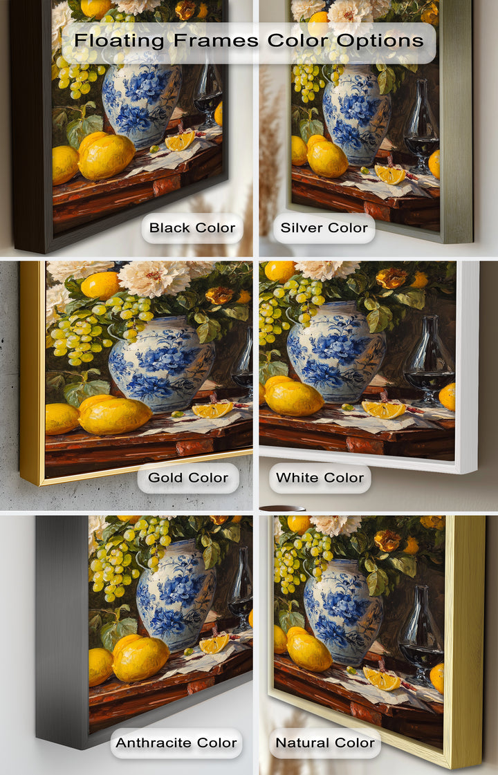 Floral and Fruit Still Life Wall Art – Floral Oil Painting
