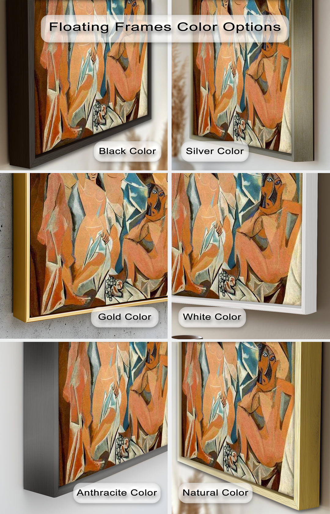Les Demoiselles – Cubist Masterpiece Picasso Oil Painting