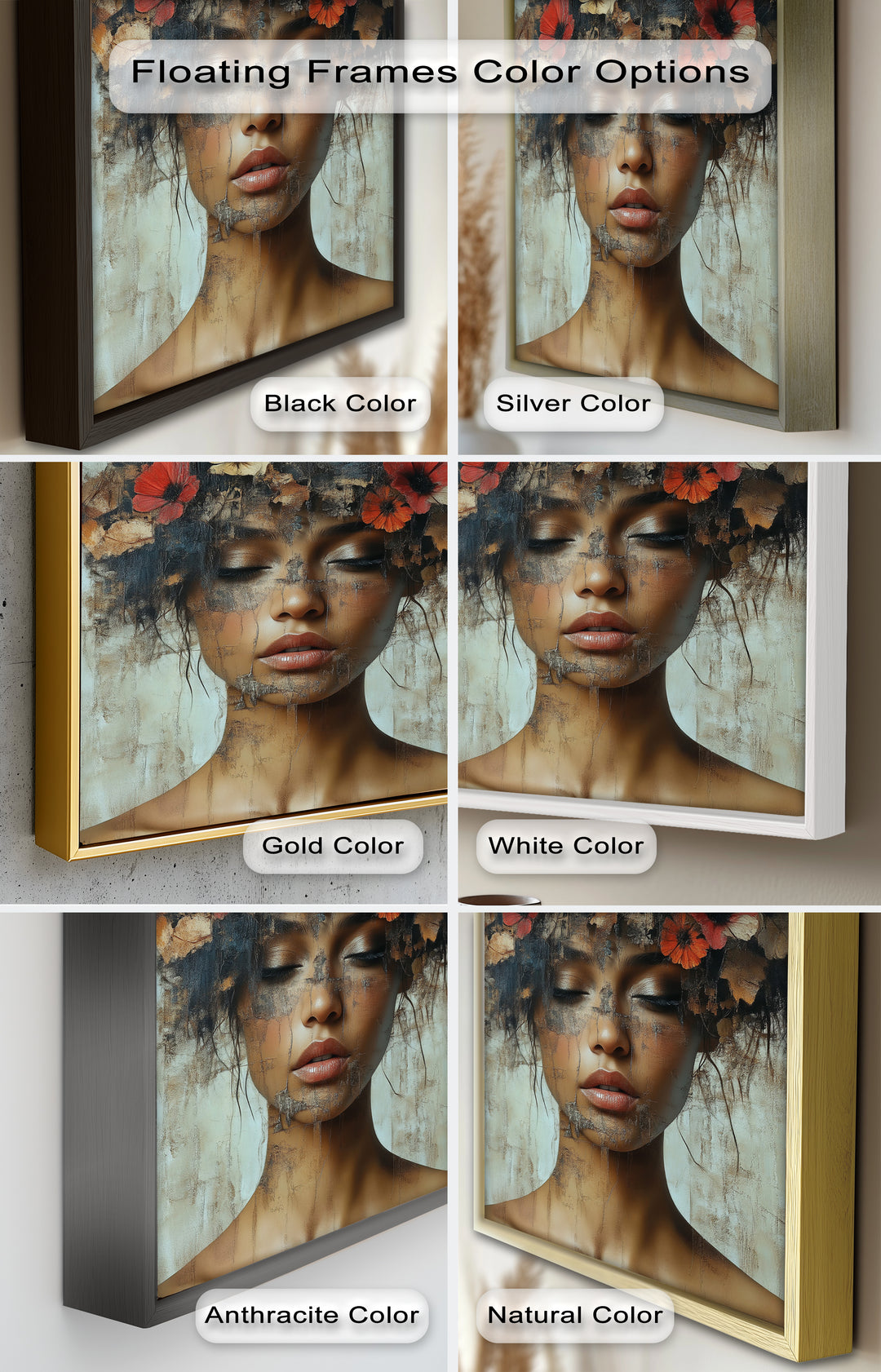 Autumn Reverie – Ethereal Boho Flower Oil Painting