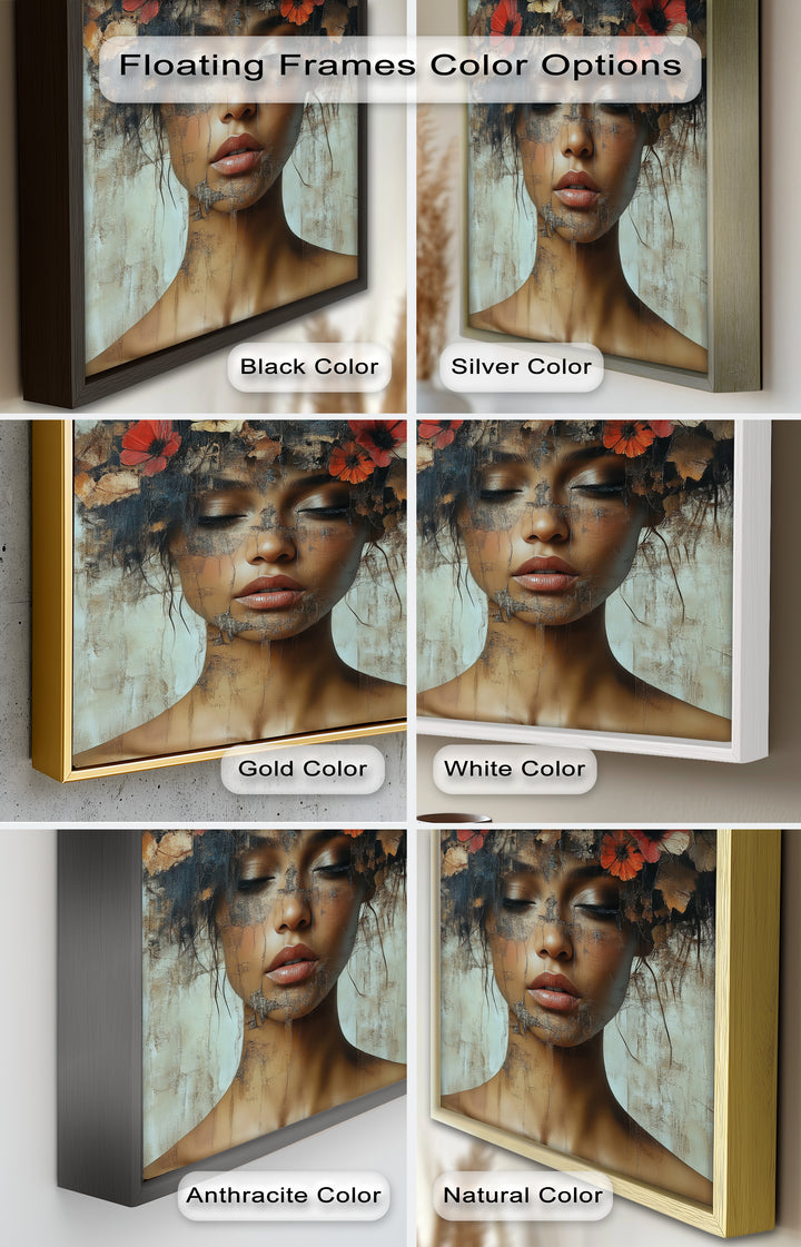 Autumn Reverie – Ethereal Boho Flower Oil Painting