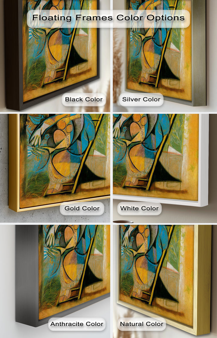 Nest of Peace – Symbolic Cubist Oil Painting