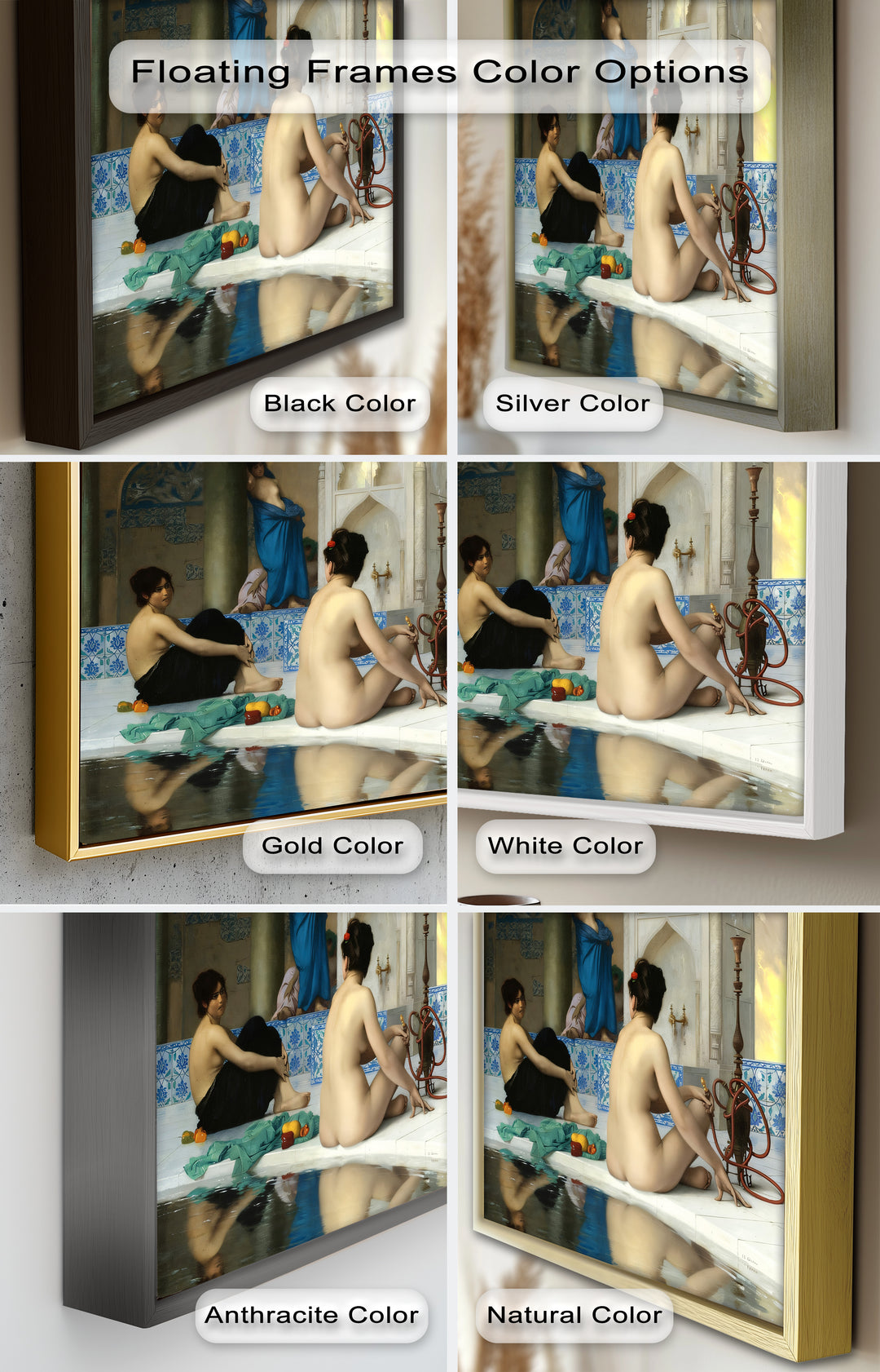Serenity of the Harem Bath – Orientalist Renaissance Oil Painting