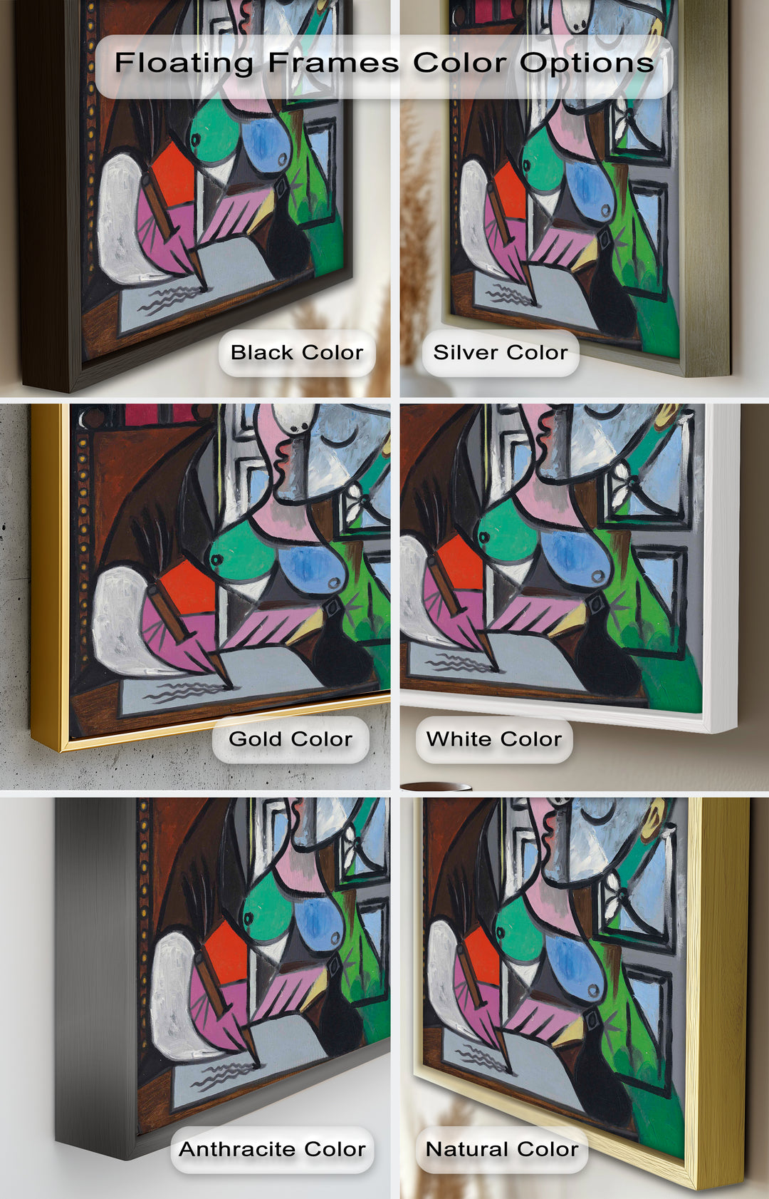 The Letter – Woman Writing at Window Picasso Oil Painting