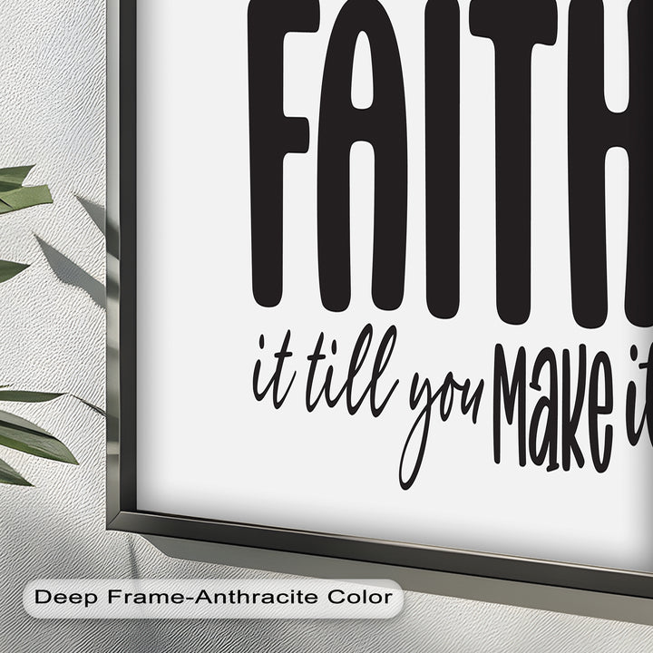 Faith It Till You Make It – Christian Oil Painting
