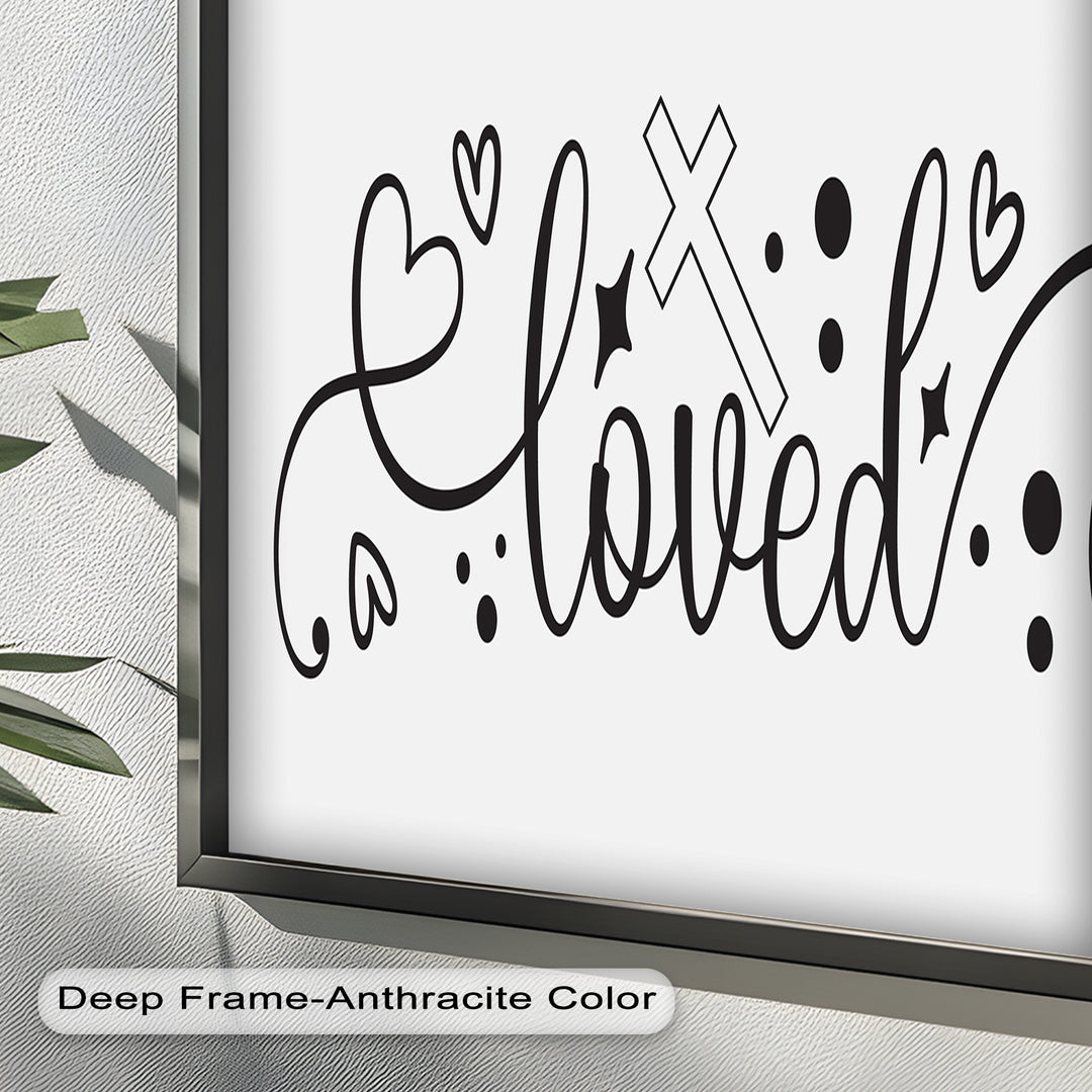 You Are Loved – Christian Bible Verse Oil Painting
