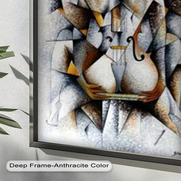 Cubist Nude with Violin - Picasso Oil Painting