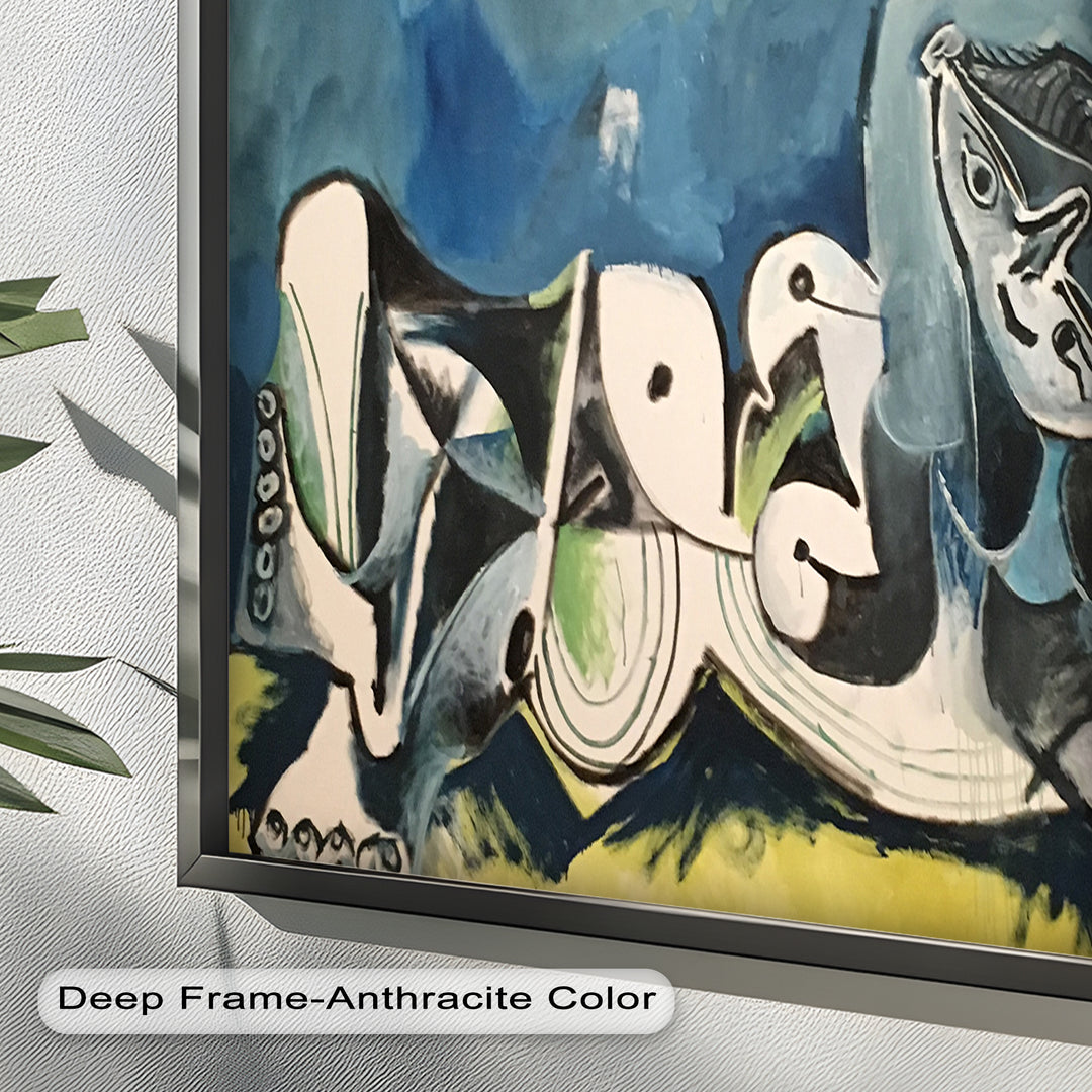 Resting in Abstraction – Reclining Figure Picasso Oil Painting