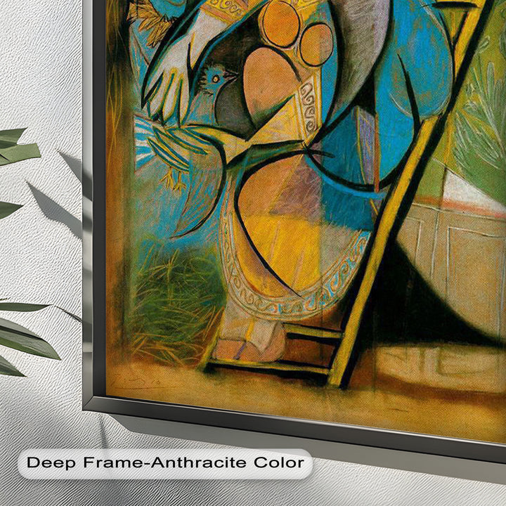 Nest of Peace – Symbolic Cubist Oil Painting