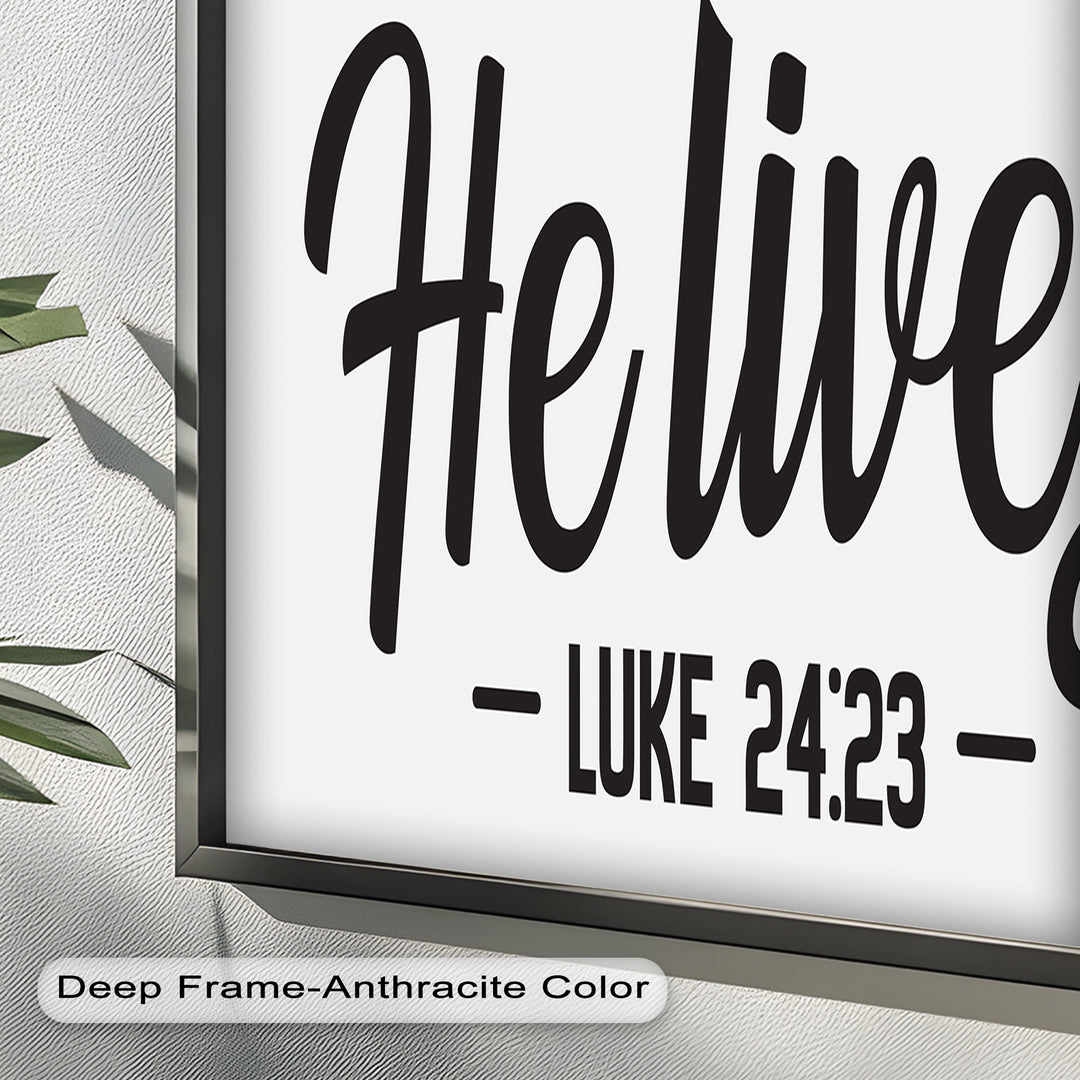 He Lives – Luke 24:23 Christian Oil Painting