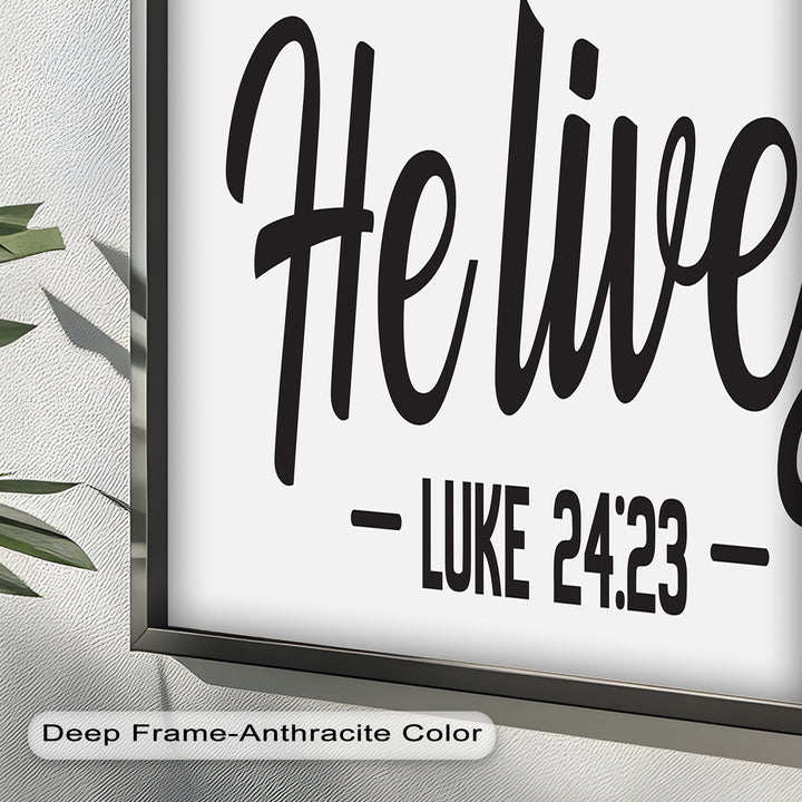He Lives – Luke 24:23 Christian Oil Painting