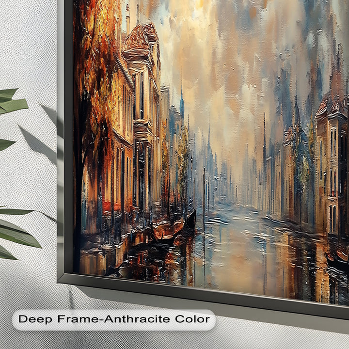 Goldener Kanalblick – Barockes Ölgemälde