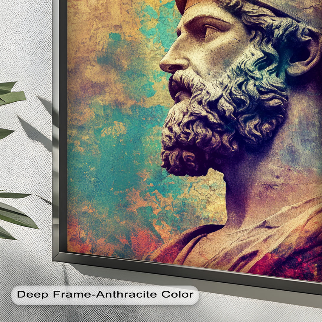 Greek Hero Bust - Mythology Oil Painting