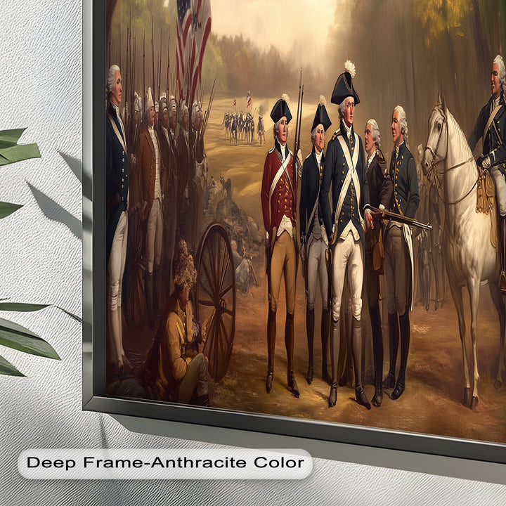 Revolutionary March – American Army Oil Painting
