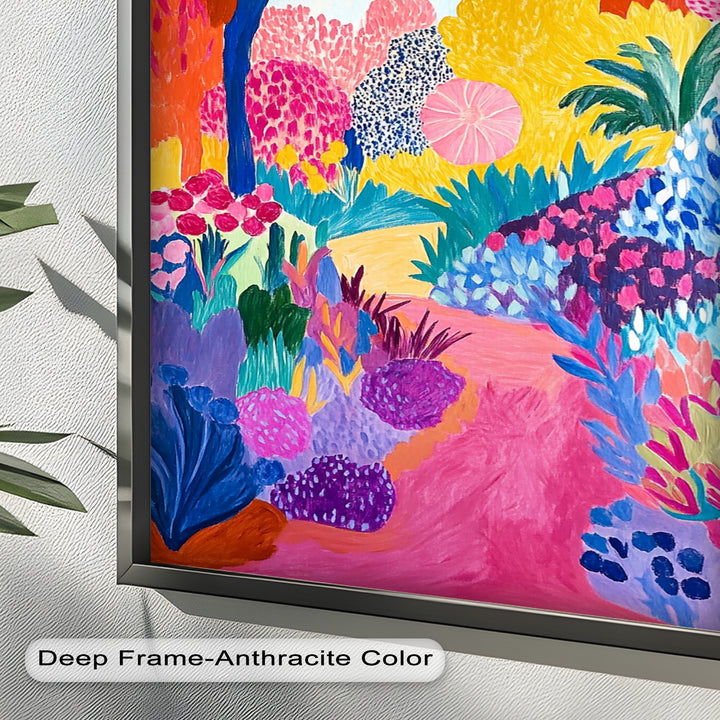 Vibrant Fauvist Garden – Expressive Nature Oil Painting