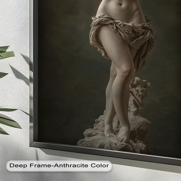 Marble Muse – Classical Nude Oil Painting