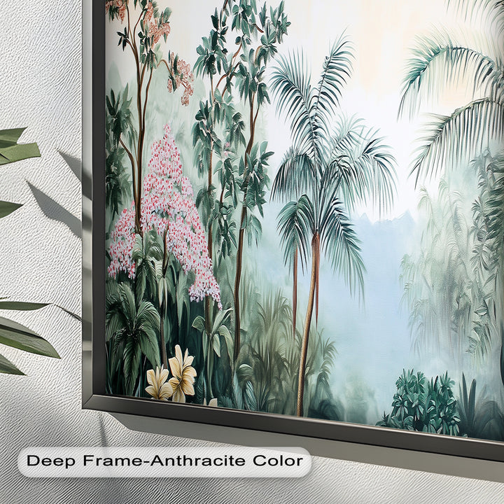 Jungle View – Tropical Floral Oil Painting
