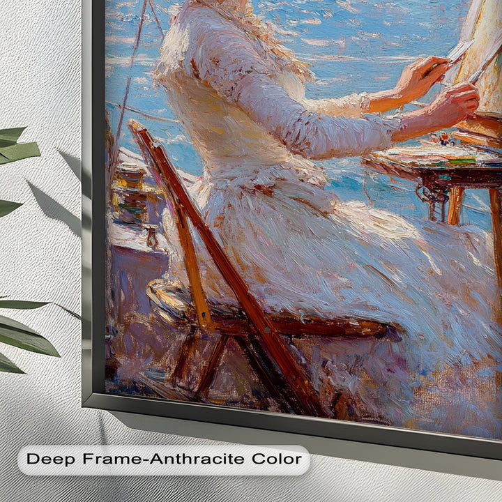 Seaside Muse – Impressionist Oil Painting