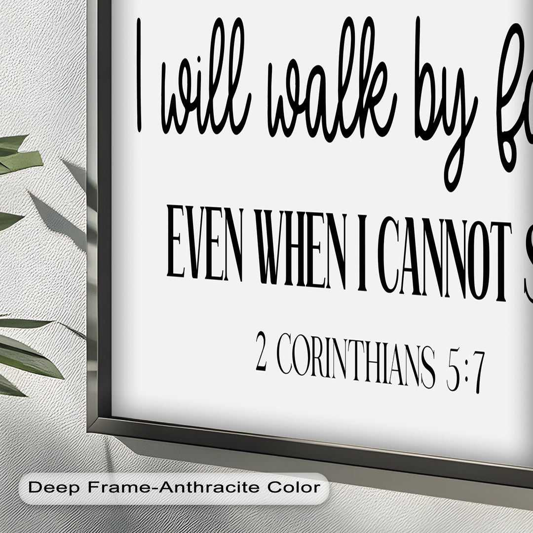 I Will Walk by Faith – Christian Oil Painting