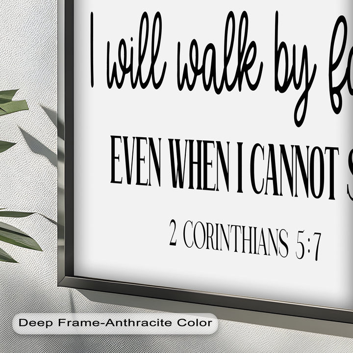 I Will Walk by Faith – Christian Oil Painting