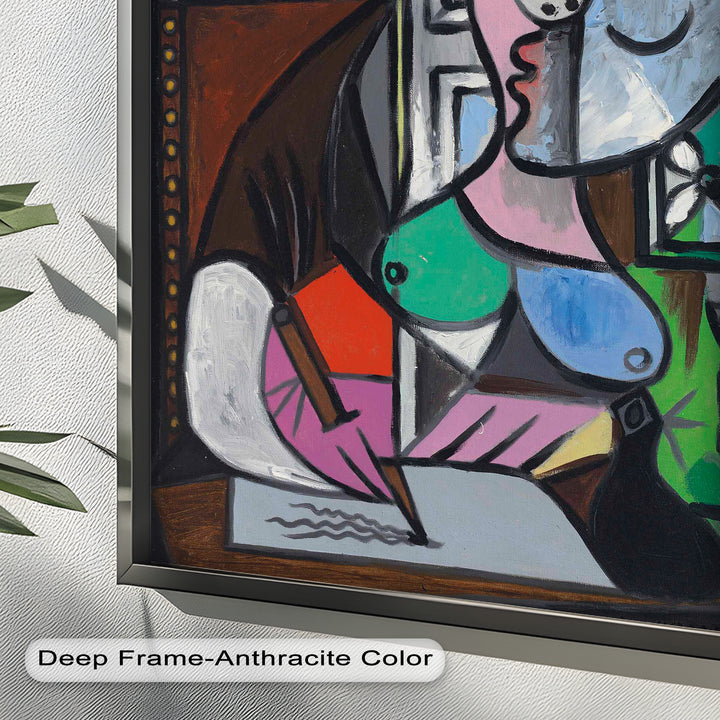 The Letter – Woman Writing at Window Picasso Oil Painting