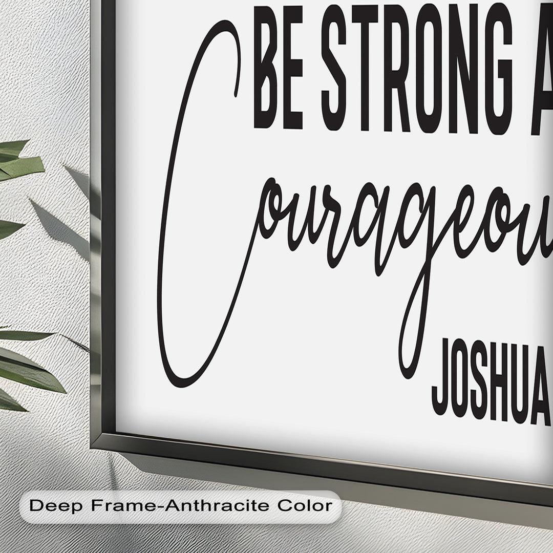 Be Strong and Courageous – Joshua 1:9 Bible Oil Painting