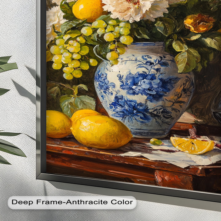 Floral and Fruit Still Life Wall Art – Floral Oil Painting