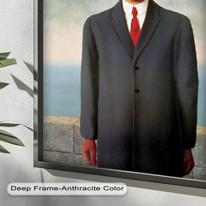 The Apple Enigma – Surrealist Gentleman Oil Painting