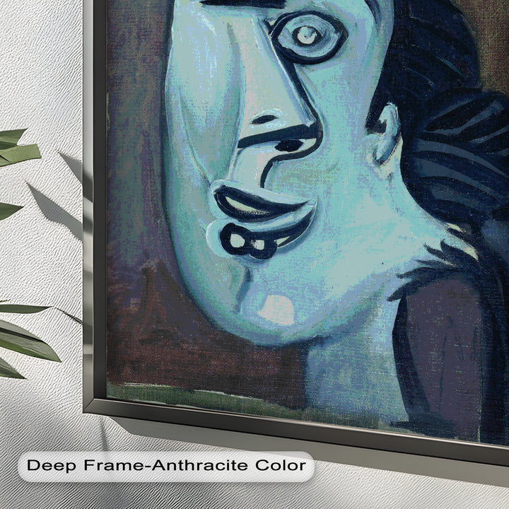 Twilight Gaze – Surreal Blue Picasso Oil Painting