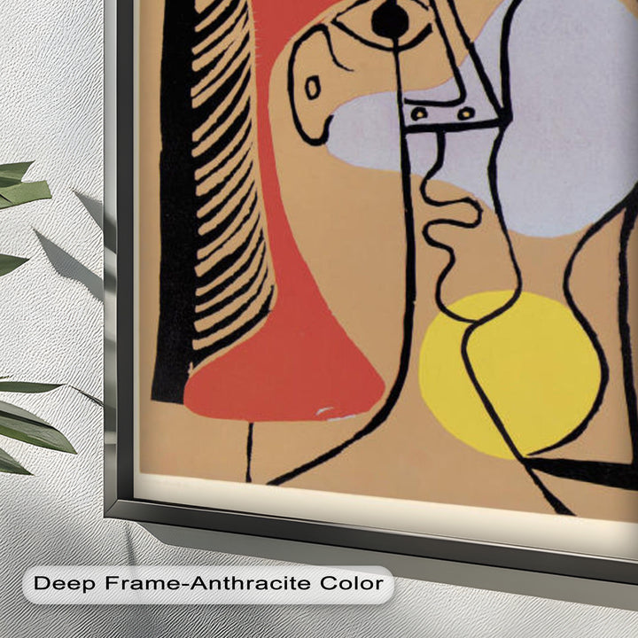 Geometric Gaze – Abstract Dual-Faced Portrait Picasso Oil Painting