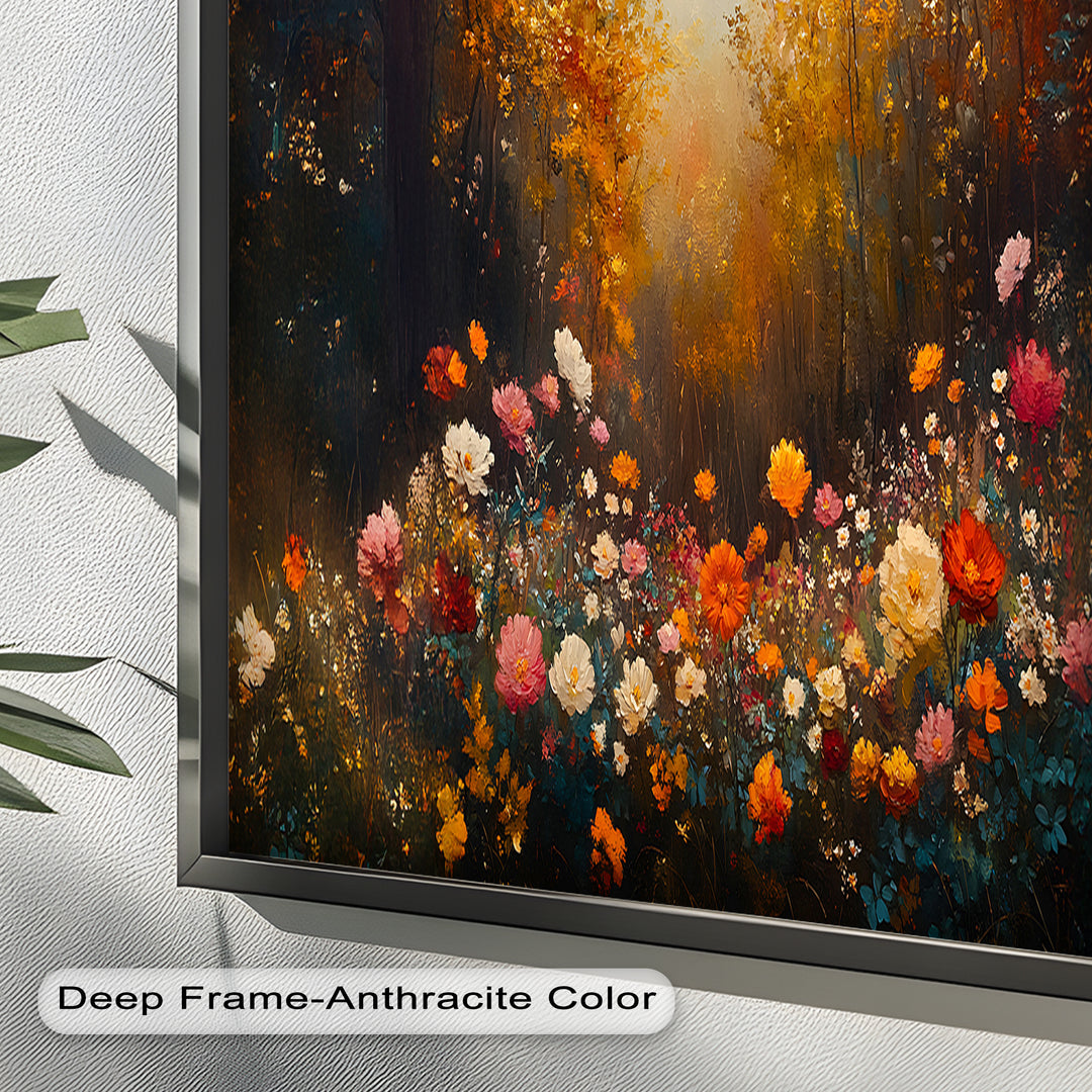 Forest Floral Landscape - Romanticism Oil Painting