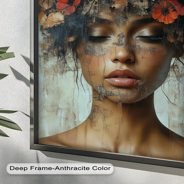 Autumn Reverie – Ethereal Boho Flower Oil Painting
