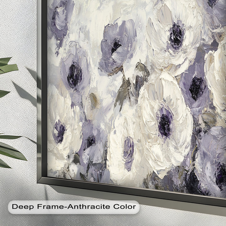 Cream and Lilac Petals - Flower Oil Painting