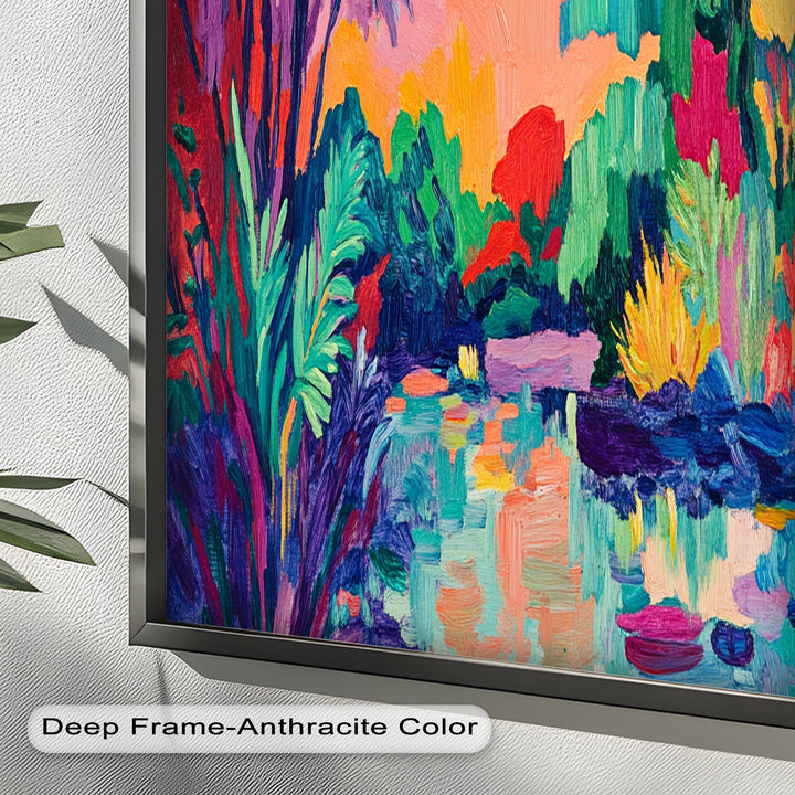 Tropical Reflections – Fauvist Oil Painting