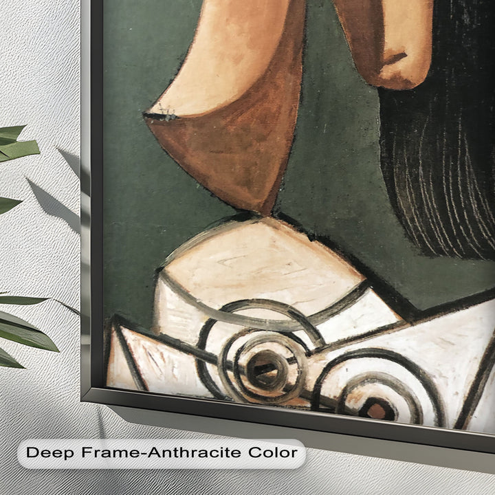 Woman with Curved Nose – Abstract Cubist Picasso Oil Painting