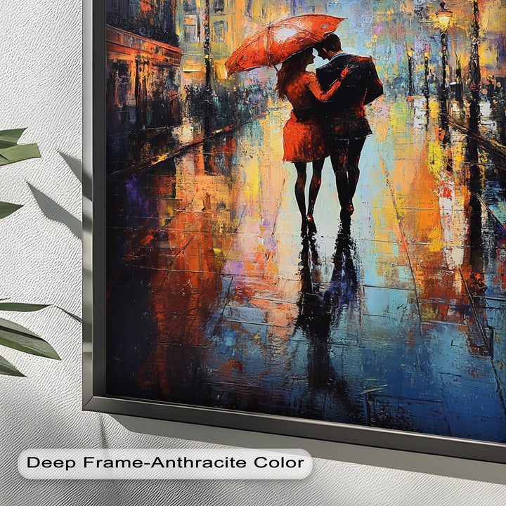 Parisian Embrace – Love Oil Painting