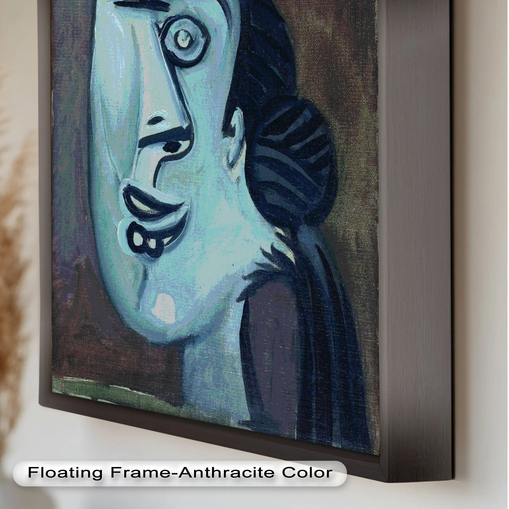 Twilight Gaze – Surreal Blue Picasso Oil Painting – MyPhotoStation