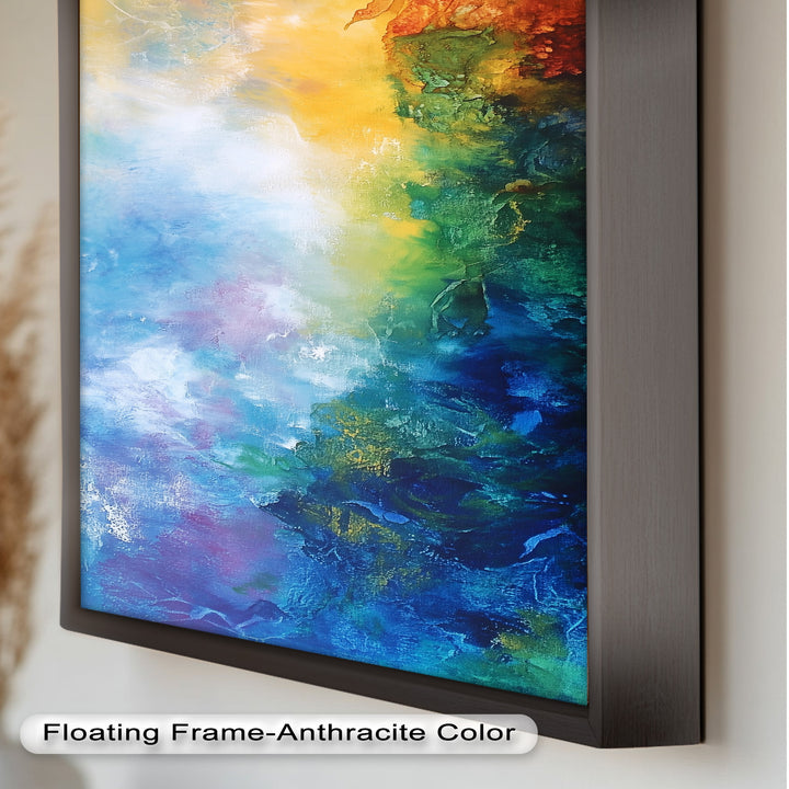 Celestial Vortex – Dreamlike Color Fade Abstract Oil Painting